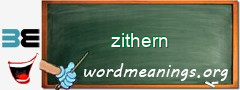 WordMeaning blackboard for zithern